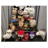 Funny owls Christmas ornaments!