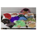 Beautiful selection of fans - Hispanic, Asian, some signed