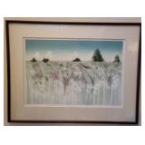 Large signed R Katlein Sunny Afternoon acrylic Lytho
