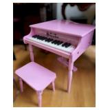 Schoenhut 30 Key Classic Pink Wooden Baby Grand Piano