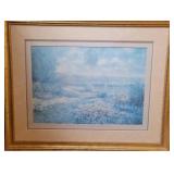 Monet style impressionist marine print 34 1/2" x 27 1/4"