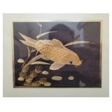 Rare set of 2 Kinder-Harris Gold Fish 14" x 12"