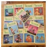 15-pc set of vintage 1983 The Sesame street Treasury books	