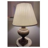 Large Wood 32" table lamp	