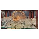 Large selection of gold trimmed crystal & glass - Lenox, Versailles & more
