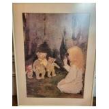 Jessie Wilcox Smith 24 1/2" x 19" vintage Goldilocks poster litho