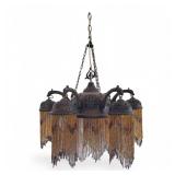 Syrian Beads Moroccan Style Chandelier Ceiling Lamp