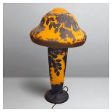 Galle Signed Mushroom Lamp