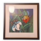 Joe Average, Canadian Artist, BORN TO POLINATE Limited Edition Lithograph 37" x 36" Est $300-500