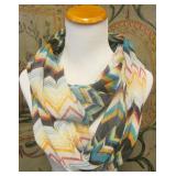silky chevron scarf