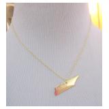 Cute state of Tennessee Necklace