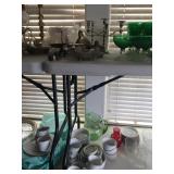 Green Fostoria Glasses