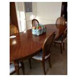French style dining table and chairs
