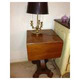 Drop side table antique