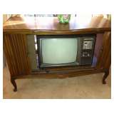 Antique TV and cabinet