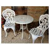 Metal outside patio set