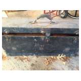 Old wood tool box