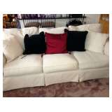 Stunning pair slip cover sofa