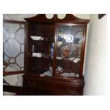 Duncan Phyfe china hutch, table, chairs, buffet