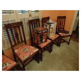 2 arm chairs and 6 side chairs