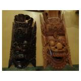 Carved masks