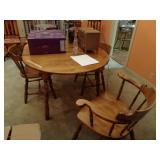 maple table and chairs