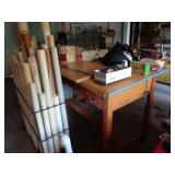 Great drafting table and oil maps