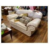 Leather loveseat