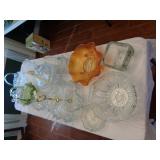 carnival glass and crystal