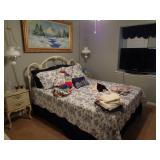 Iron queen bed