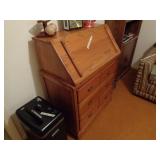 Oak drop down desk