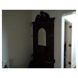 hall tree (mounts to wall)
