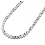 Sterling 35.5 cttw cubic zirconia tennis necklace by Esquire