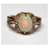 Levian Opal diamond ring in 14k gold