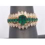 14k BH Effy 1.56 Carat emerald diamond ring