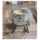 Glass/Metal Coffee Table (Pictured Above)