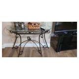 Glass/Metal Hall Table (Pictured Above)