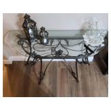 Glass/Metal Hall Table (Pictured Above)