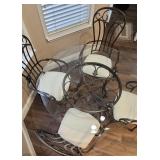 Glass/Metal Dining Table (Pictured Above)