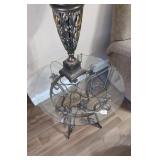 Glass/Metal End Table (Pictured Above)