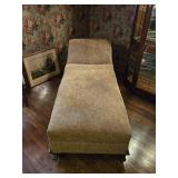 Antique fainting couch with Carved Eagle