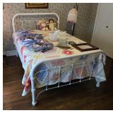 Antique Full Cast Iron Bed 