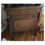 Baroque Blossom Pattern Table Lamp Traditional Stained-Glass Tiffany Lamp