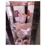 Pink Milk Glass (Fenton, Cambridge, Fostoria) 