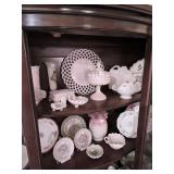 Pink Milk Glass (Fenton, Cambridge, Fostoria) 