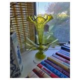 Vintage Large Fenton Italian one Horn Epergne