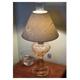 Pink Depression Glass Electric Lantern