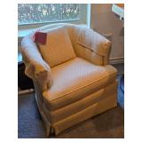 Carr & Company swivel lounge chair
