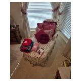 Vintage Floral Chintz Chaise Lounge Chair