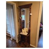 Marble top Hall Tree